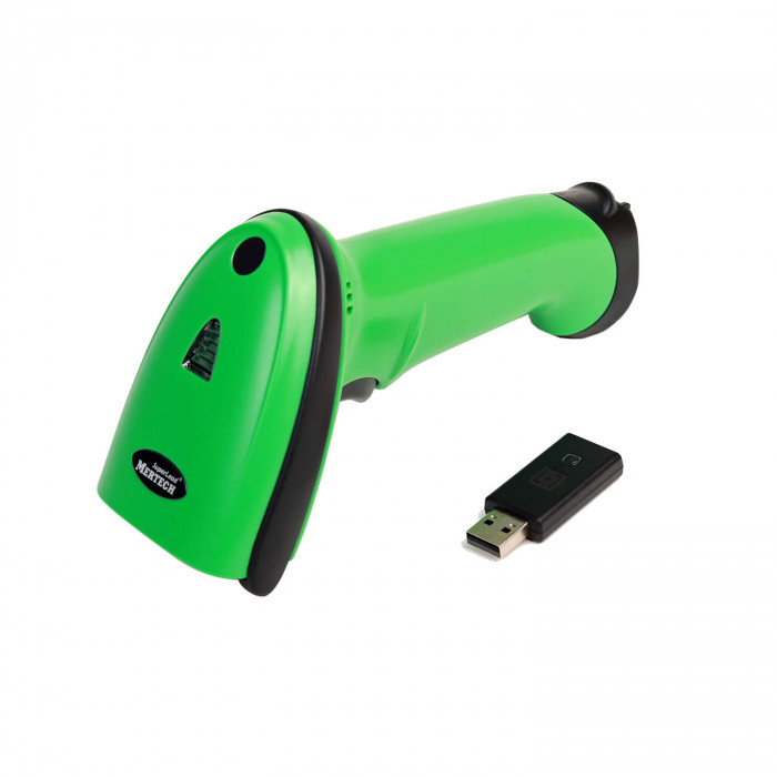 Беспроводной сканер штрих-кода MERTECH CL-2200 BLE Dongle P2D USB green в Липецке